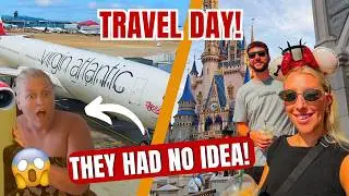 SURPRISING My Parents in Orlando! ✈️ Travel Day to Walt Disney World | Virgin Atlantic Manchester
