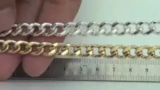 7.3mm Half Round Heavy Curb Chain