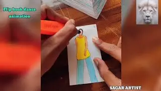 Flip book dance animation/ flip book animation 