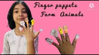 How to make paper Finger puppets farm animals |Short and easy speech on farm animals | Kids puppets