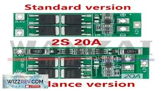 2S 20A 7.4V 8.4V 18650 Lithium battery protection board BMS board standard balance