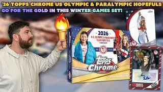 Go For Hobby Gold! | '26 Topps Chrome US Olympic & Paralympic Hopefuls Box Opening & Giveaway!