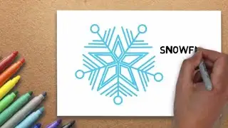How to Draw a Snowflake Step by Step | Massive Kidszone