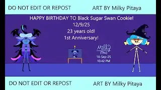 HAPPY BIRTHDAY TO Black Sugar Swan Cookie! Jinx | Jinx Gaming | Speedpaint