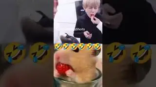 BTS member's v/s animals🤣🤤😅#btsmember #eating #animals #compare #/@MyHobbiesShorts @short #viral