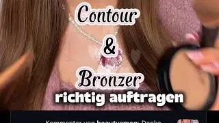 Contour & Bronzer richtig auftragen 🩷 