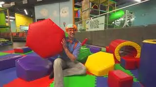 Playing with Blippi at the Kids Club Indoor Playground 🛝🎉 | Educational Videos for Kids