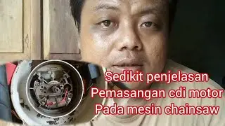 sedikit penjelasan untuk memasang cdi speda motor pada mesin chainsaw..