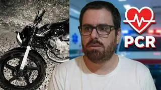 impacto, trauma y parada tras accidente de motocicleta