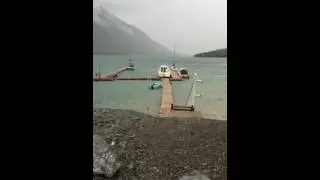 Wind from the north, Valemount Marina