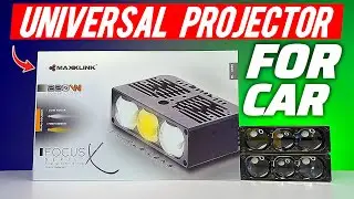 Maxxlink Dual Colour Universal Projector Fog Lamp | Brightest Fog Lamp For Car | Fog Lamp for car 