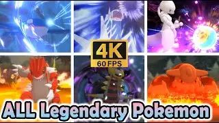 Pokemon Brilliant Diamond & Shining Pearl - ALL Legendary Pokemon Signature Moves (4K 60fps)
