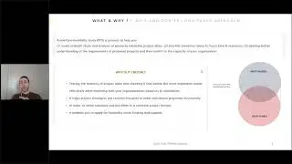 TAP Webinar - Finance Tools I: Pre-feasibility study
