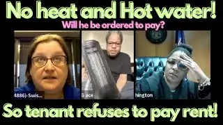 No heat & hot water during the winter so tenant withholds rent! Will he be ordered to pay? #trending