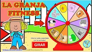 RULETA DE LA GRANJA FITNESS - PPTX Interactivo (Material Granjero Divertido)