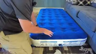 EnerPlex Never-Leak Camping Series Twin/Queen Camping Airbed with High Speed Pump Air Mattress