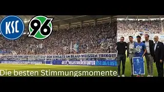 Die besten Stimmungsmomente KSC gegen hannover 96 😍😍😍