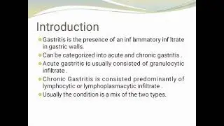 Abujoukh GIT Pathology Gastritis Part 1 