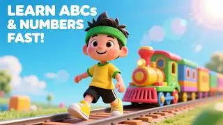 Learn Numbers and alphabet  With a Toy Train | Fun Counting for Toddlers