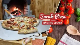 Sucuk Pizza von der Weber Kugel