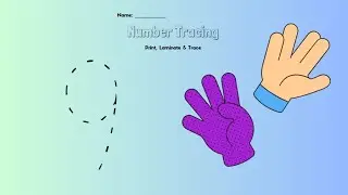 Numbers 1-20 /Number Tracing/ Kids Music/FREE PDF 🔢 💗
