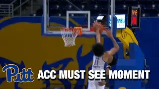 Pittsburgh's Justin Champagnie With A Spectacular Block | ACC Must See Moment