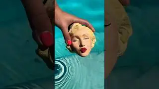 A shooting with Marilyn Monroe 😍#stopmotion #marilynmonroe #animation #sculpture #clay #portrait