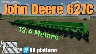 John Deere 627C   / FS22 mod for all platforms