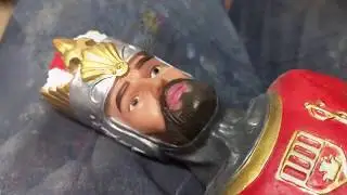 Proceso de pintado de gigante de goma