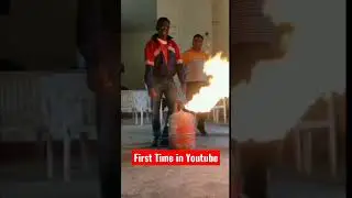 LPG Fire//Don't try this in your Home//Don't follow this method to putout LPG fire//