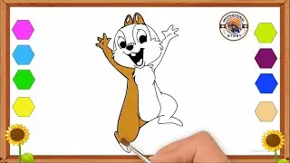 Chip & Dale Drawing And Coloring Page Videos For Kids & Doodle @Motivationalstory2240