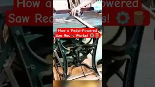 Old School Pedal Saw VS Modern Tech &ndash; The Unexpected Winner!