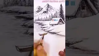 winter scenery short | Ankit Tanwar Art's #short #trending #scenery