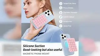 Review: Magnetic Suction Phone Mount for MagSafe Case,Silicone Octo Cup Buddy Sticky Phone Gri...