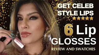 Amazon Top 6 Budget Lip Glosses for Celebrity Style Lips 💄✨ | Lip Swatches & Review