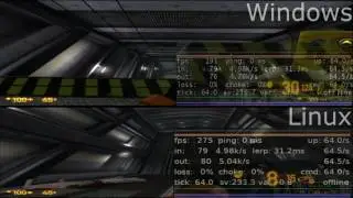 Black Mesa beta performance comparison - Windows vs Linux