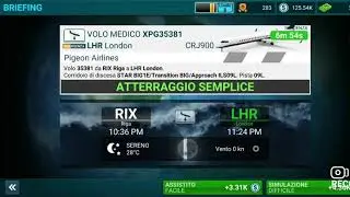 Gameplay Airline Commander Emergency Landing London LHR from RIX CRJ900