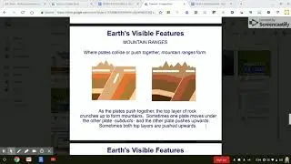 Earth's Visible Features Part 1