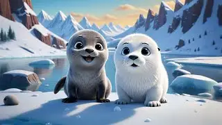 Six Baby Seals Flip and Slide | Arctic Animal Song for Kids | Nursery Rhymes and Learning Songs