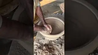 The Process of Creating Handmade Clay Pots in Asia #shorts #ytshorts