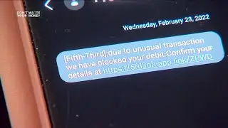 Scam text messages from unknown senders