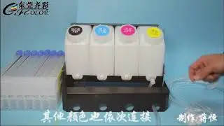 How to install ciss ink system for Roland Mimaki Printer