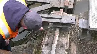 Eisenbahnbrücke im. Pockautal eingehoben