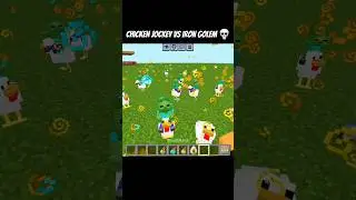 Minecraft Chicken Jockey vs Iron Golem