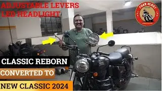 Royal Enfield Classic Makeover: LED Headlight and Adjustable Levers Upgrade | 🔥🔥🔥Vlog No 616
