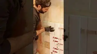 Mitered Shower Niche Tips - #shorts #homerepairtutor