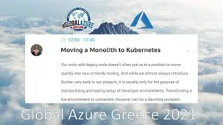 Moving a Monolith to Kubernetes