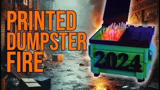3D Print A Dumpster Fire And Flames! #3dprinting #raspberrypi