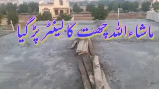 10 Marla House Gray Structure Construction Work First Floor Lenter Complete in Bahria Town Lhr