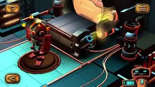 Tiny Robots Recharged. Level 24 - Stargate. 3 Stars Walkthrough.